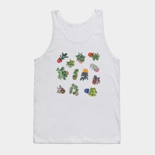 House Plants Illustration 1 Tank Top